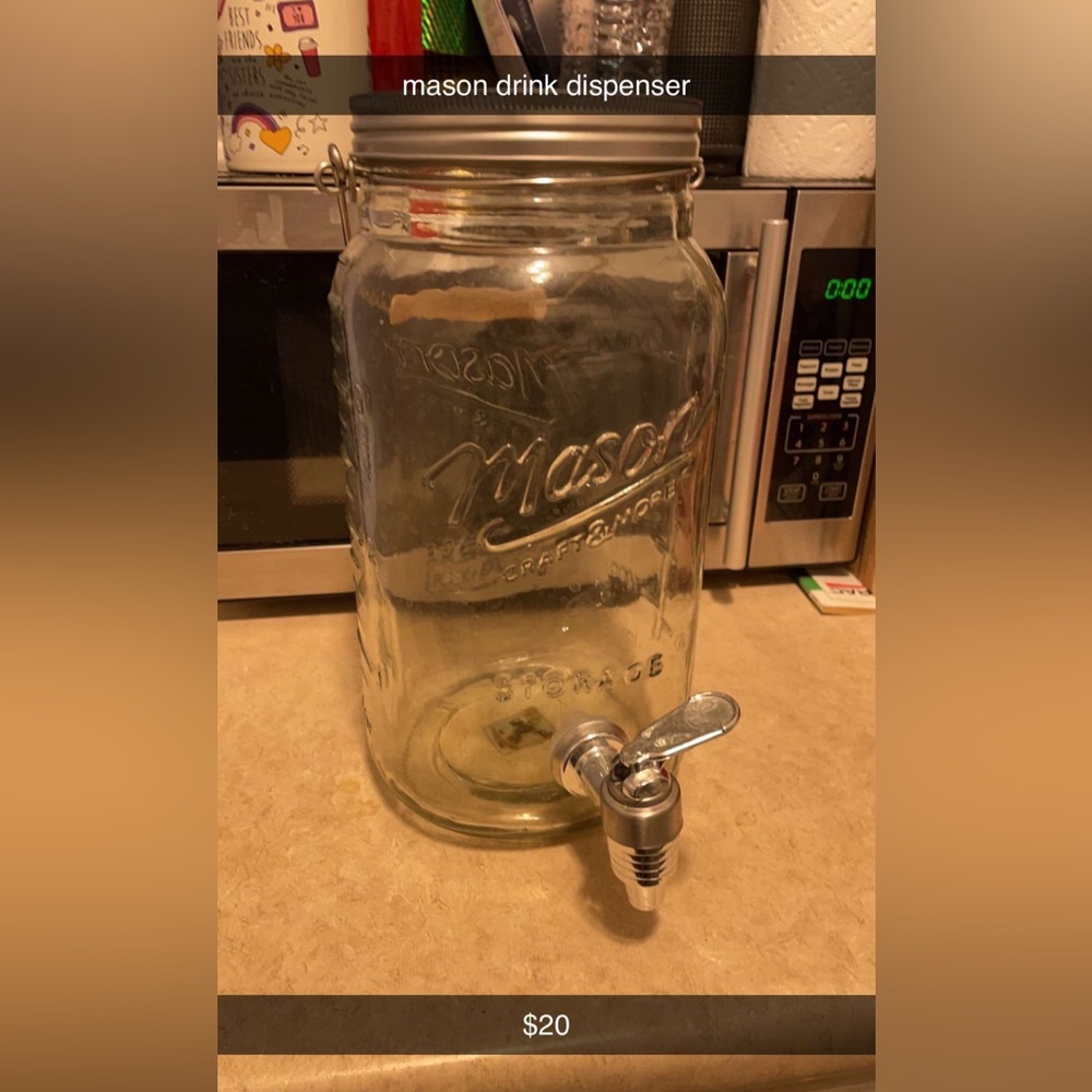 Mason Jar Tea Dispenser